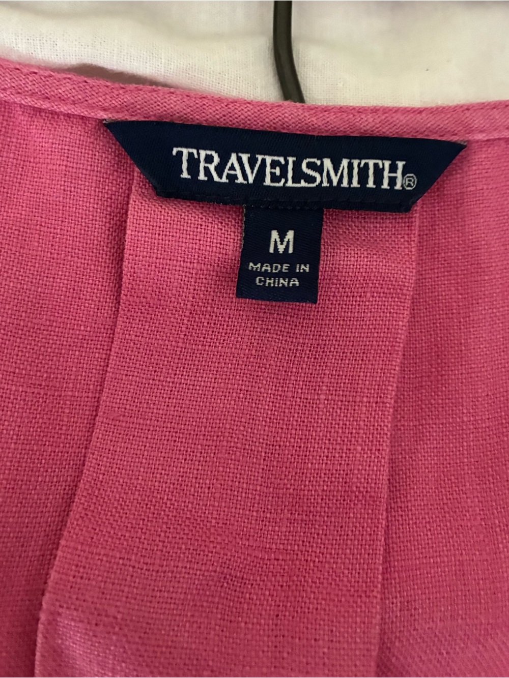 TravelSmith Fuschia Linen A-line Dress - Picture 4 of 5